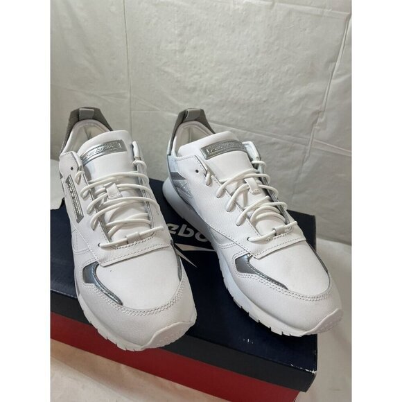 Reebok Classic Leather Ree Dux 'White Grey' FV3539 Woman’s Size 10 New - Picture 6 of 12